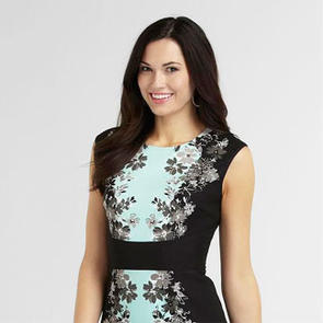 London Times Women's Pencil Dress - Floral Print London Times Women's Pencil Dress - Floral Print