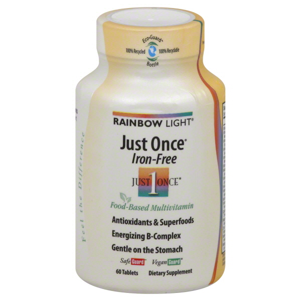 Just Once Food Based Multivitamins, Iron-Free, Tablets, 60 tablets