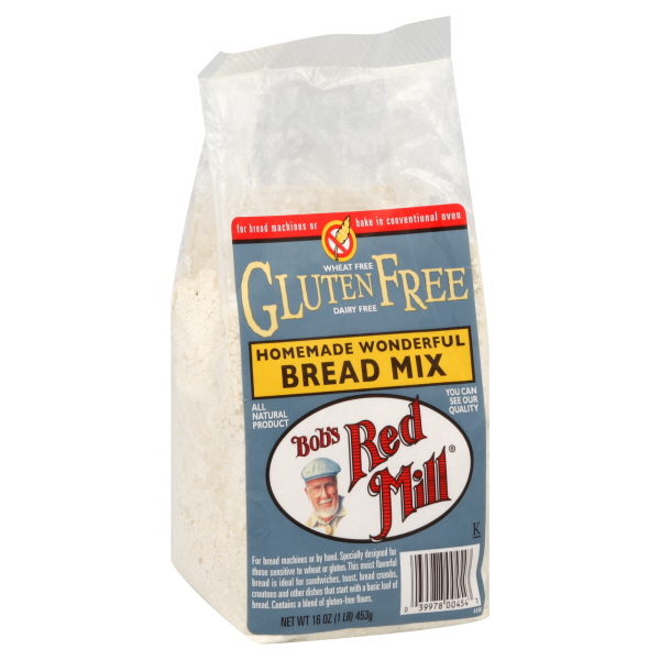 Bobs Red Mill Bread Mix, Gluten Free, Homemade Wonderful, 16 oz (1lb