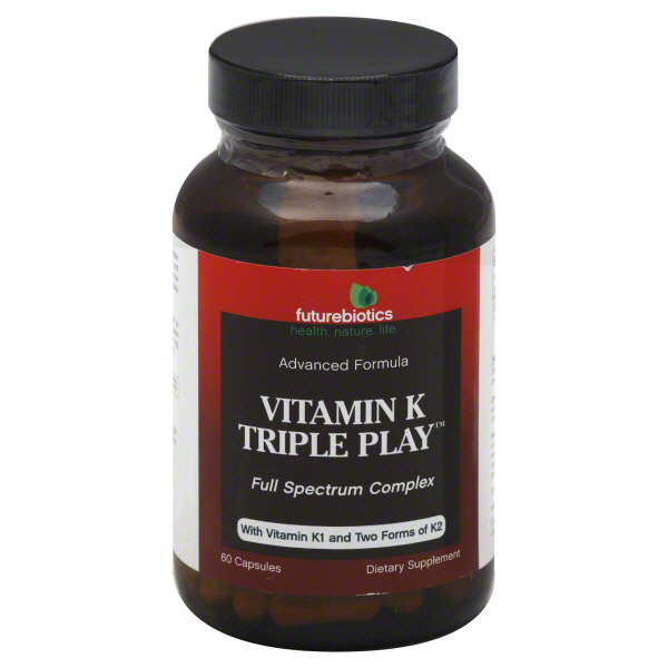 Vitamin K, Triple Play, Advanced Formula, Capsules, 60 capsules