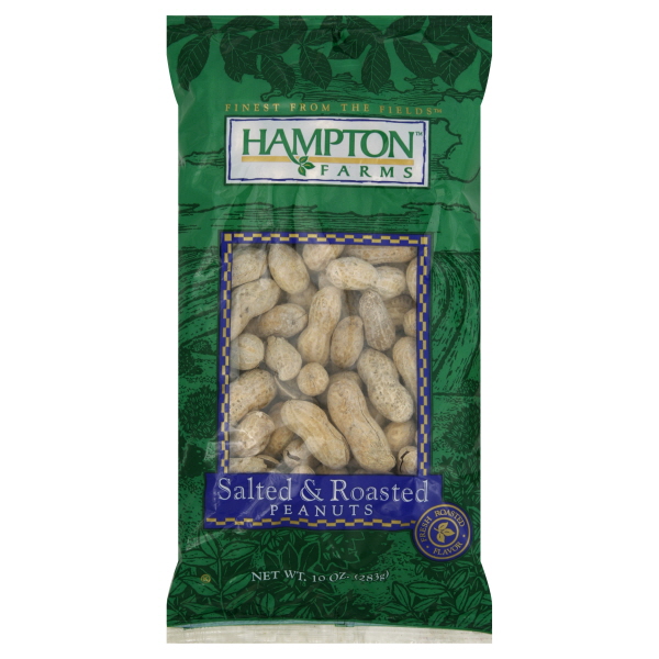 Peanuts, Salted & Roasted, 10 oz (283 g)