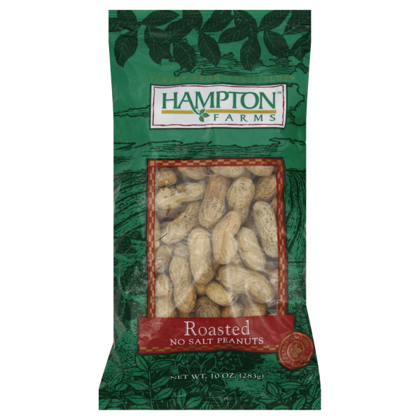 Peanuts, Roasted, No Salt, 10 oz (283 g)