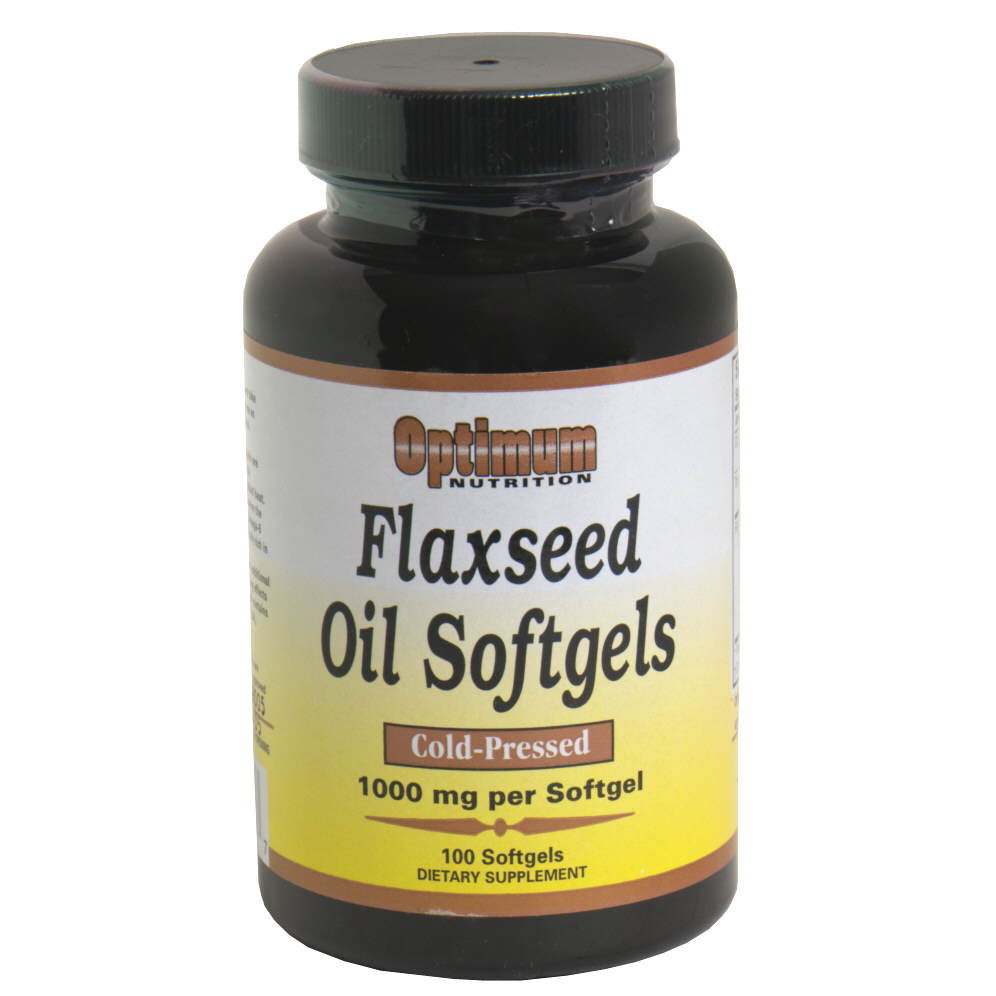 Optimum Nutrition Flaxseed Oil Soft Gel Capsules, 100 Soft Gel Capsules