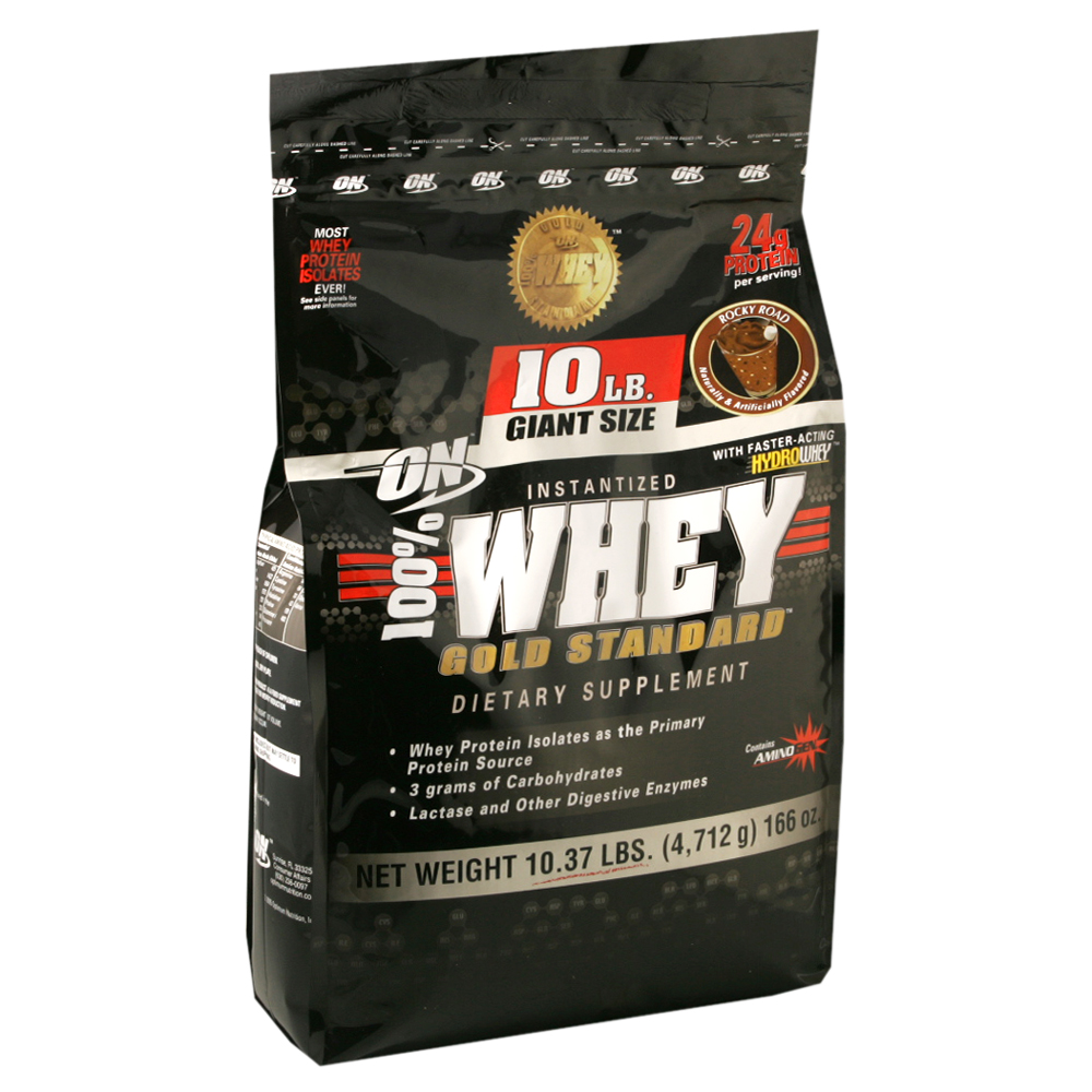 UPC 748927028720 product image for 100% Whey Protein, Rocky Road, 10 lbs, From Optimum | upcitemdb.com
