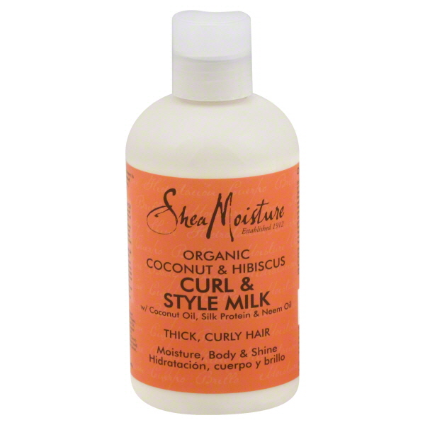 SheaMoisture Curl & Style Milk, Organic Coconut & Hibiscus ...