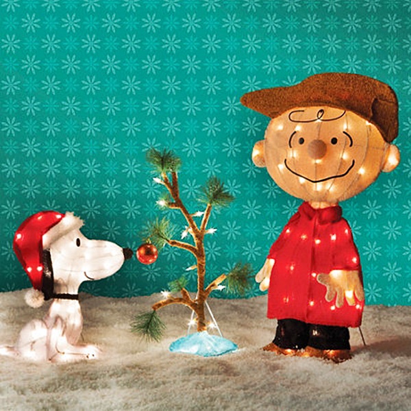 PRODUCT WORKS CharlieBrownwithSnoopy034OleChristmasTree0343Pc