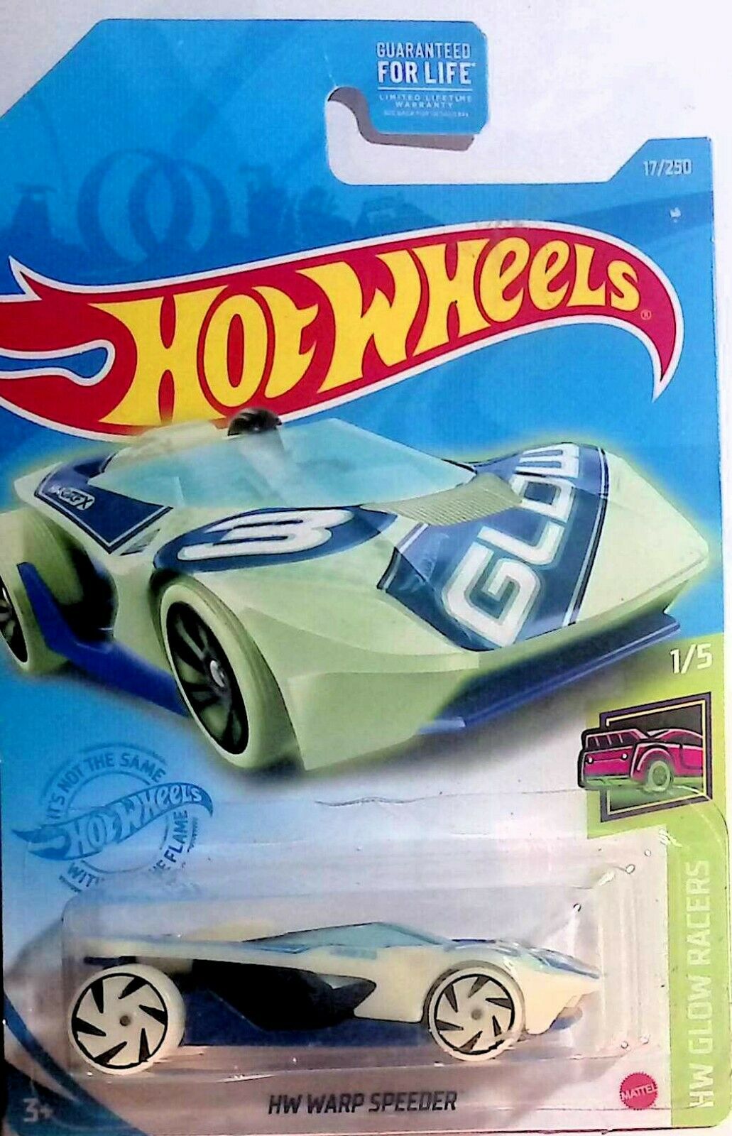 Hot Wheels HW Warp Speeder 17 250 HW Glow Racers 1 5