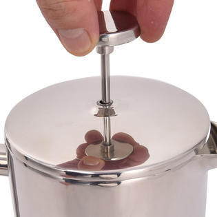 Goplus 34 OZ Double Wall Stainless Steel Coffee Plunger 8-Cup French Coffee Press Maker