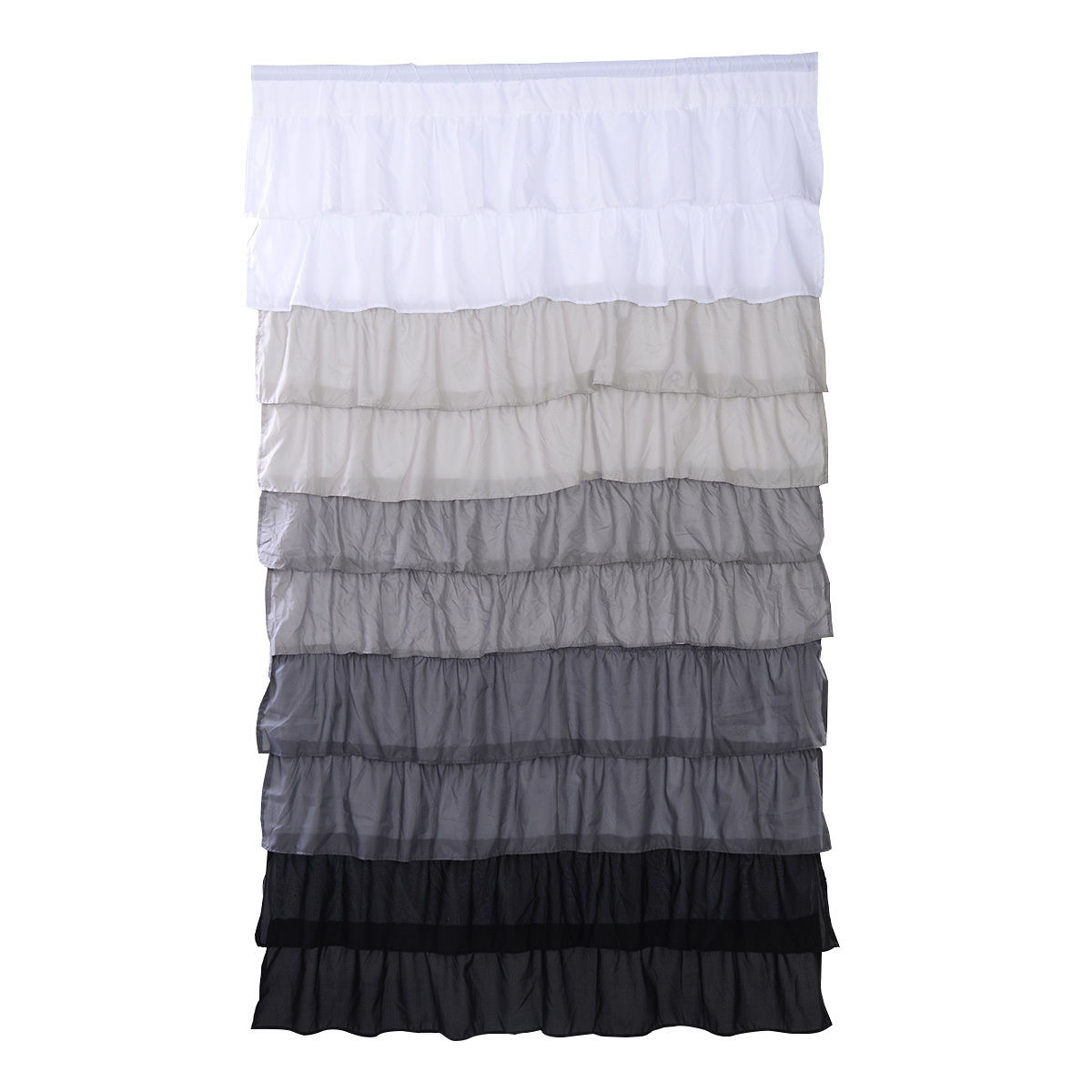 Sheer Curtain With Attached Valance