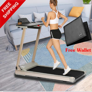 Bestdeal 1 Wallet Bluetooth 2 25hp Treadmill Led Display Walking Jogging Running Machine With Table Rack Incline Sears