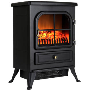 AKDY AKFP0034 15" Electric Fireplace Heat Tempered Glass
