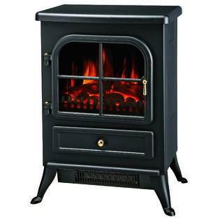 AKDY 15" Electric Fireplace Heat Tempered Glass