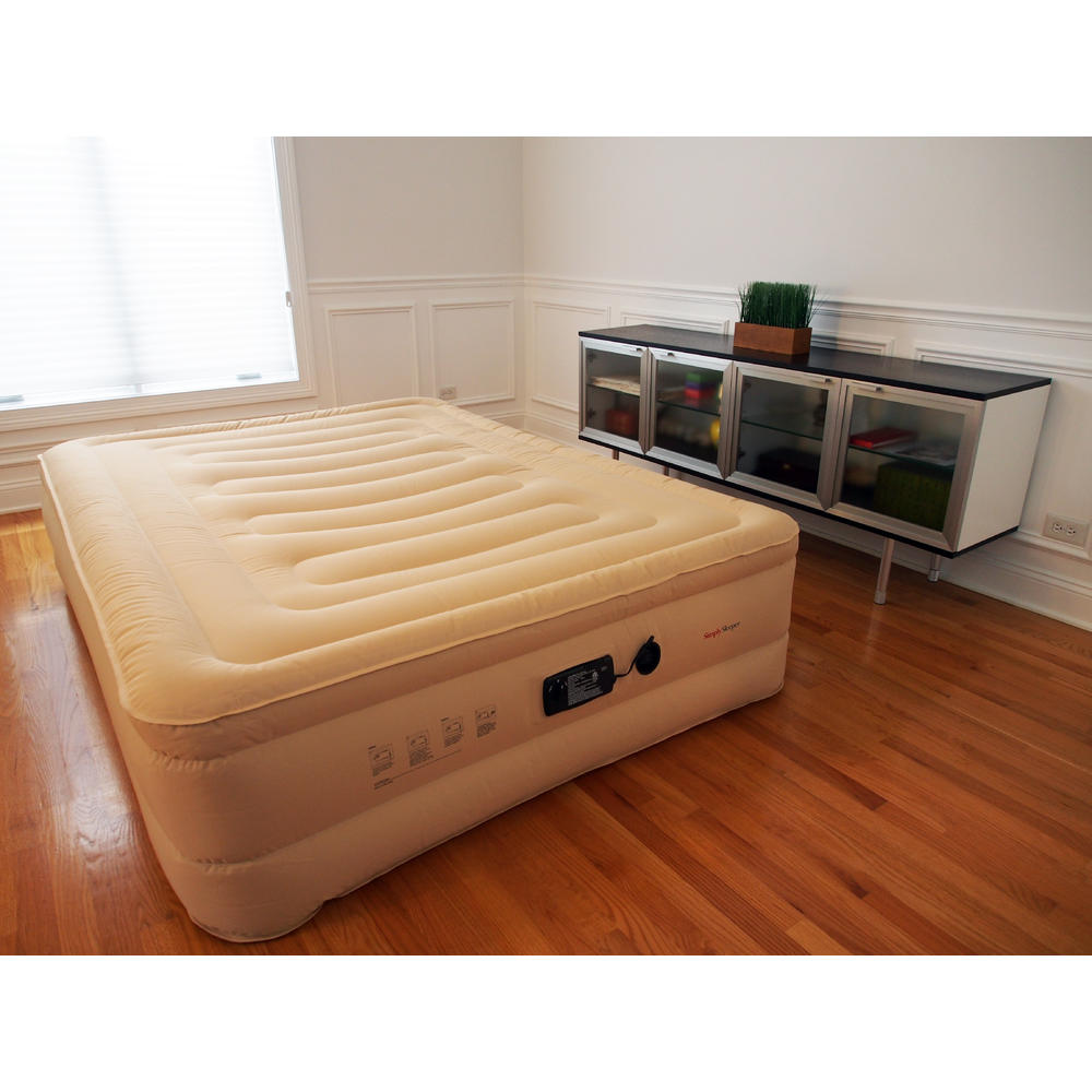 SimplySleeper SS-89Q Queen Raised Air bed (Airbed / Air Mattress) w/ Built-in Pump (Best Material Puncture & Stretch Resistant)