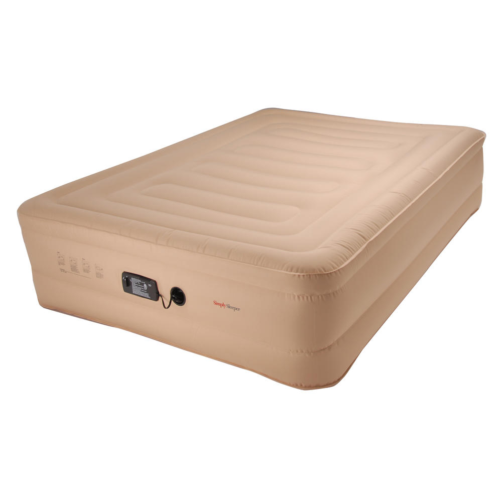 SimplySleeper SS-89Q Queen Raised Air bed (Airbed / Air Mattress) w/ Built-in Pump (Best Material Puncture & Stretch Resistant)