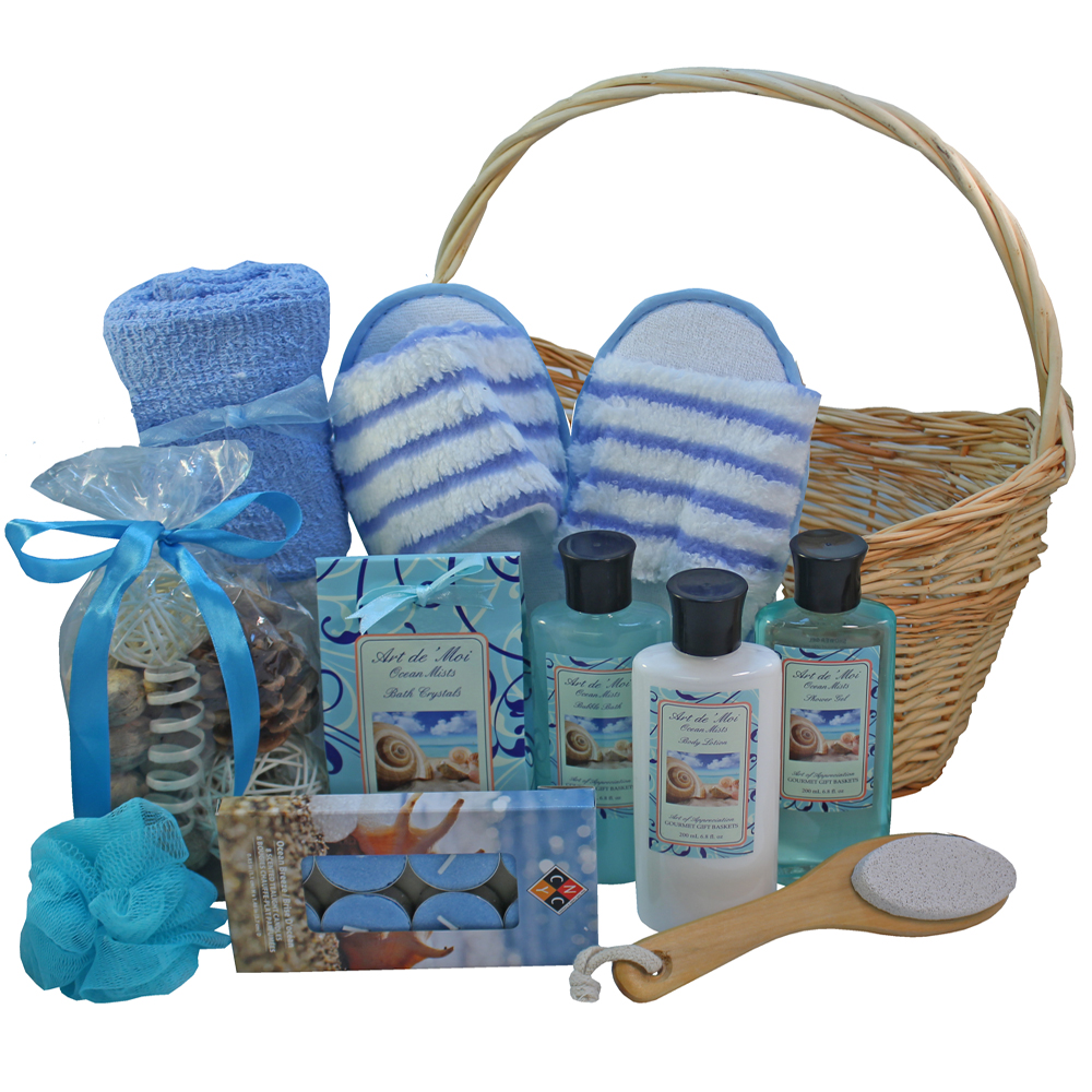Ocean Mists Spa Bath and Body Gift Basket Set
