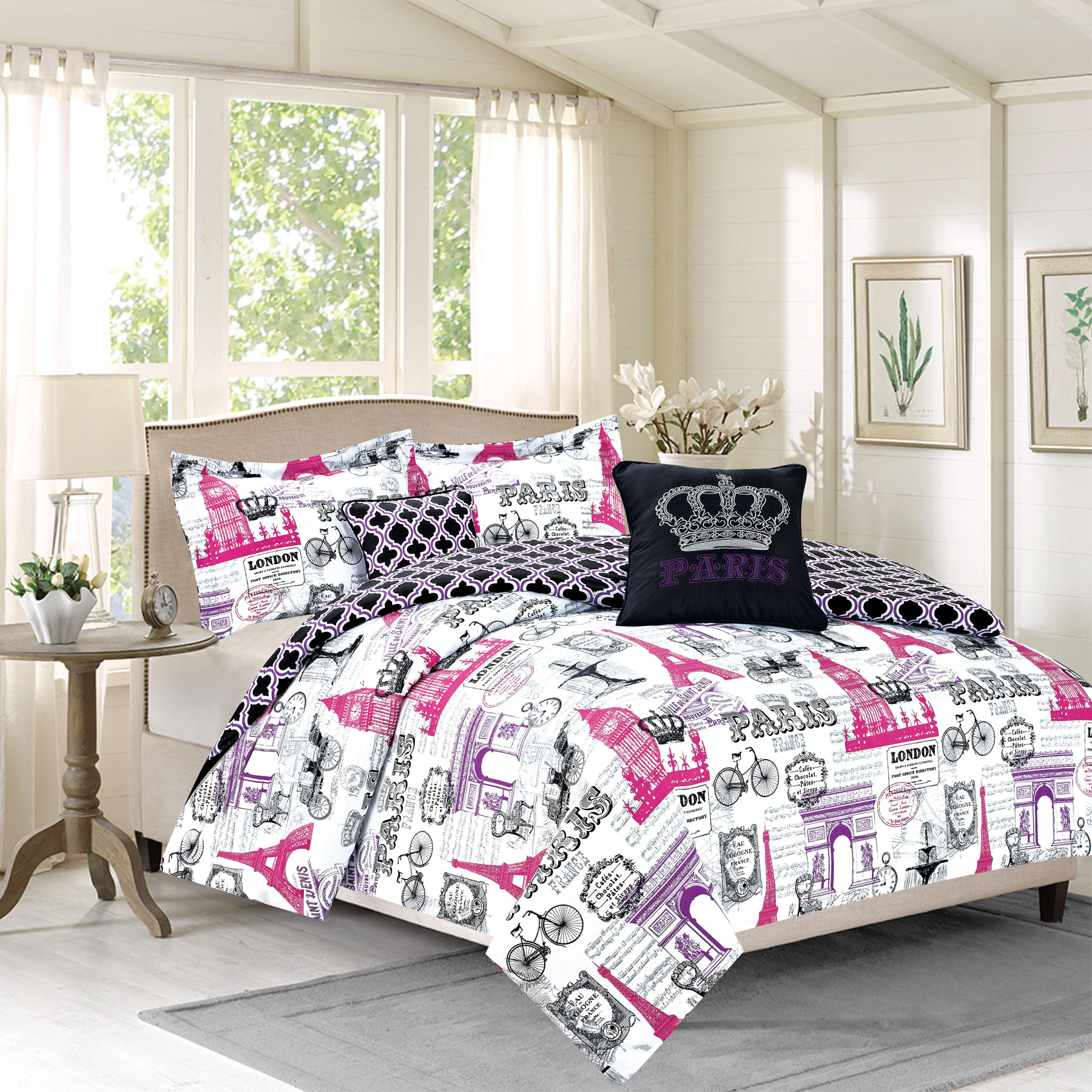Paris Theme Comforter