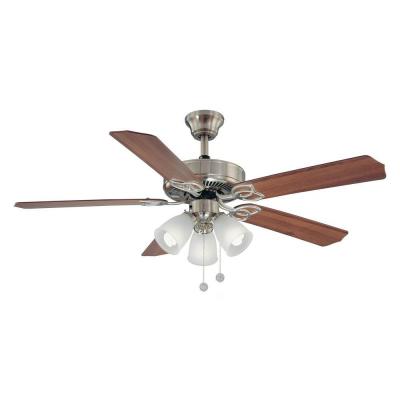 UPC 792145358237 product image for Hampton Bay Brookhurst 52 in. Indoor Brushed Nickel Ceiling Fan | upcitemdb.com
