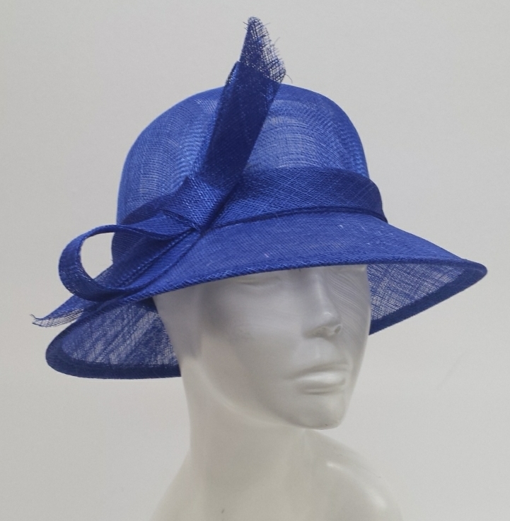 SWAN HAT Swan Women's Royal Small Brim Dress Sinamay Hat
