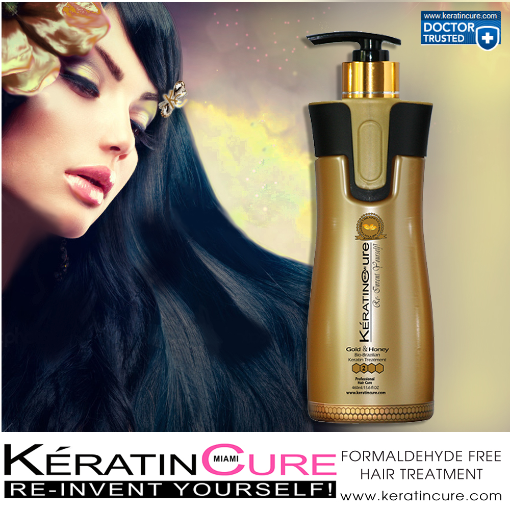 UPC 855550003090 product image for Keratin Cure  Hair Treatment Gold & Honey Bio-Brazilian Formaldehyde Free 15 Oun | upcitemdb.com