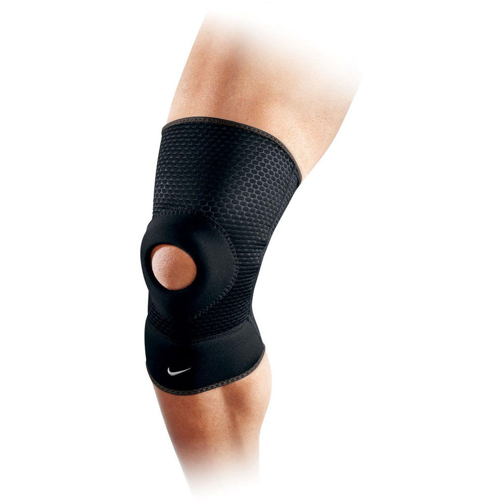UPC 845840009833 product image for Nike Open-Patella Knee Sleeve (Black/Dark Charcoal) Small | upcitemdb.com
