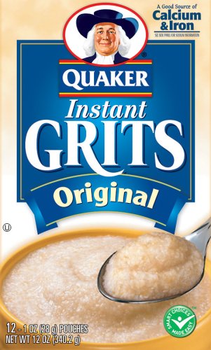 Quaker Instant Grits Original (12 - 1 Ounce) 12 Ounces 12 Count Paper Pouches