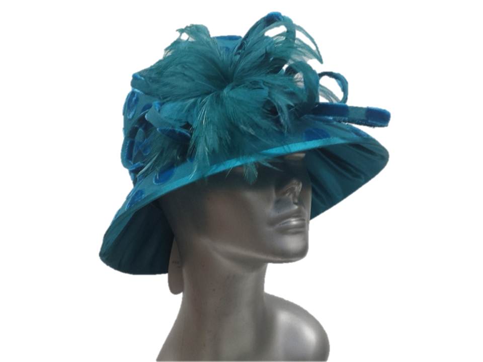 SWAN HAT Swan Women's, Adjustable, Design Embossed Velvet Covered Hat ...