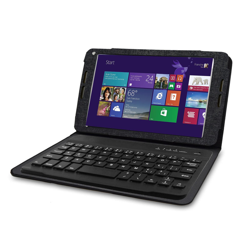 IVIEW-800QW 8" Quad Core, Windows 8.1, Intel Inside Tablet with Keyboard Carrying Case