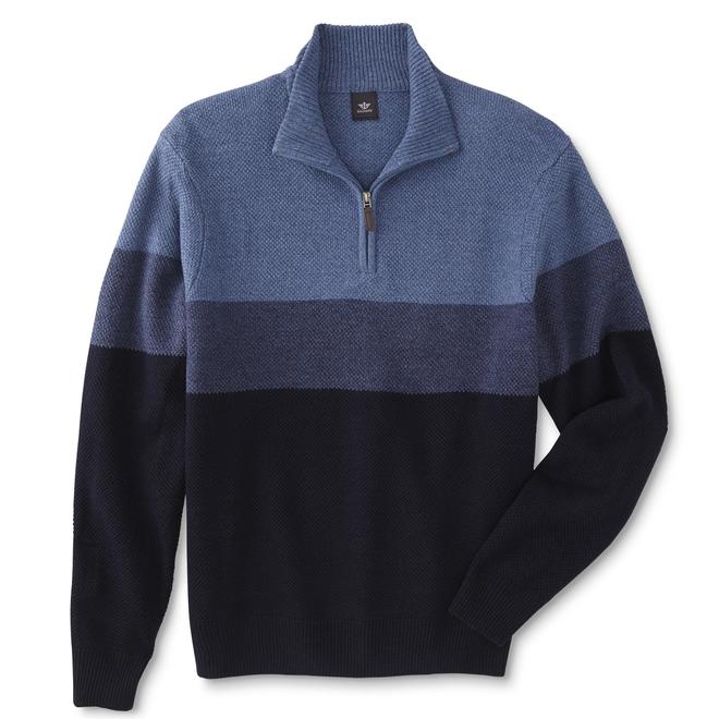 Dockers Men's QuarterZip Sweater Colorblock