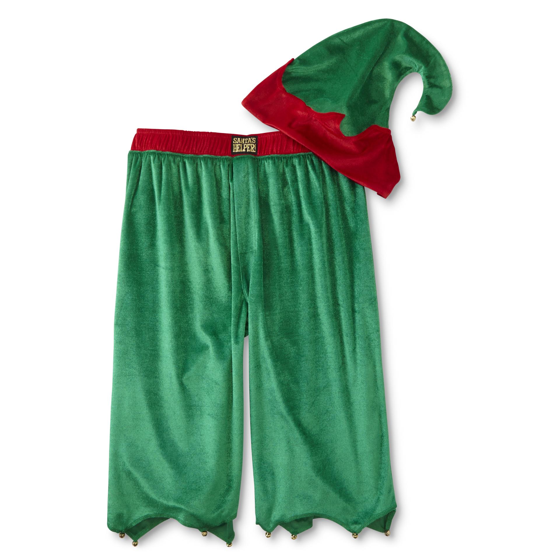Joe Boxer Men's Christmas Pajama Shorts & Elf Hat Shop Your Way