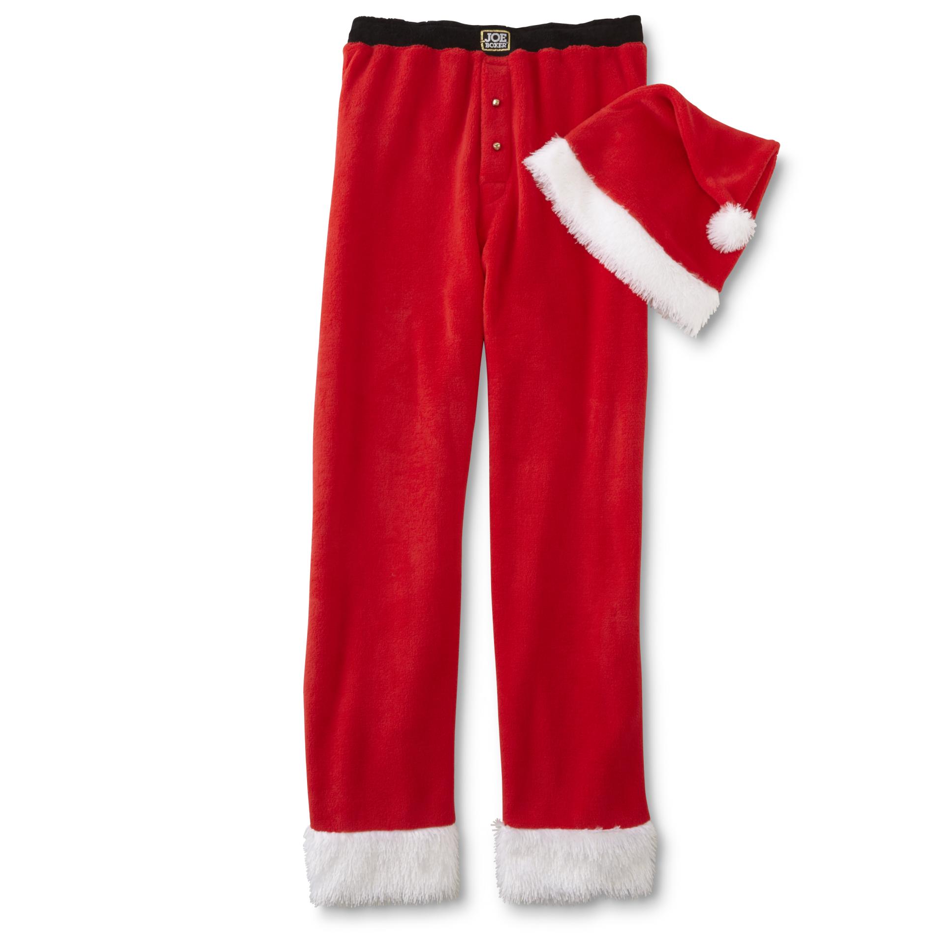 Joe Boxer Men's Christmas Pajama Pants & Santa Hat Shop Your Way