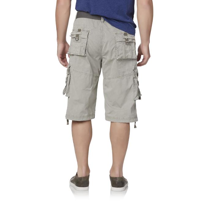 Rebel & Soul Men's Cargo Shorts & Belt