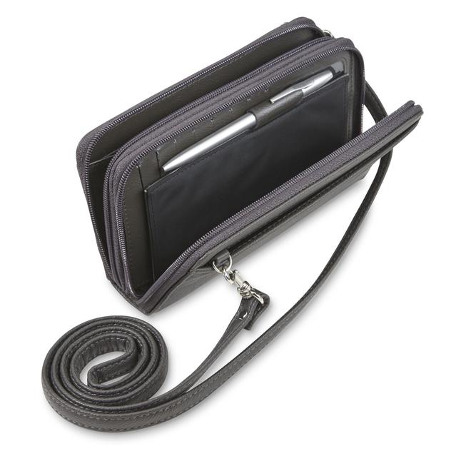 Buxton Women's Ultimate Organizer Crossbody Wallet