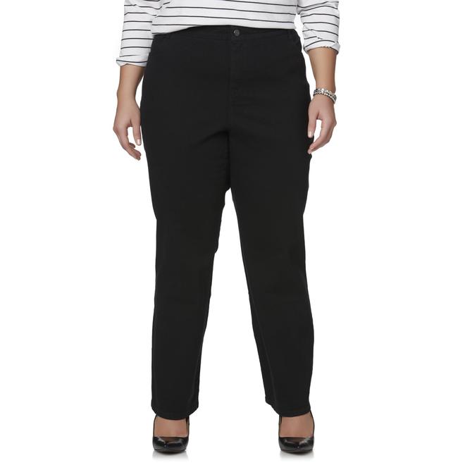 Gloria Vanderbilt Women's Plus Gloria Micro Bootcut Jeans