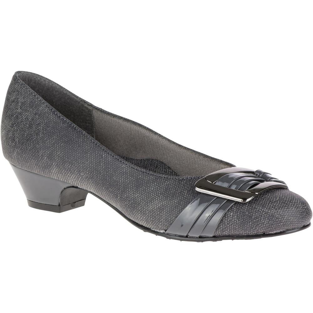 Hush Puppies Women's Pleats Be With You Dress Gray Pump