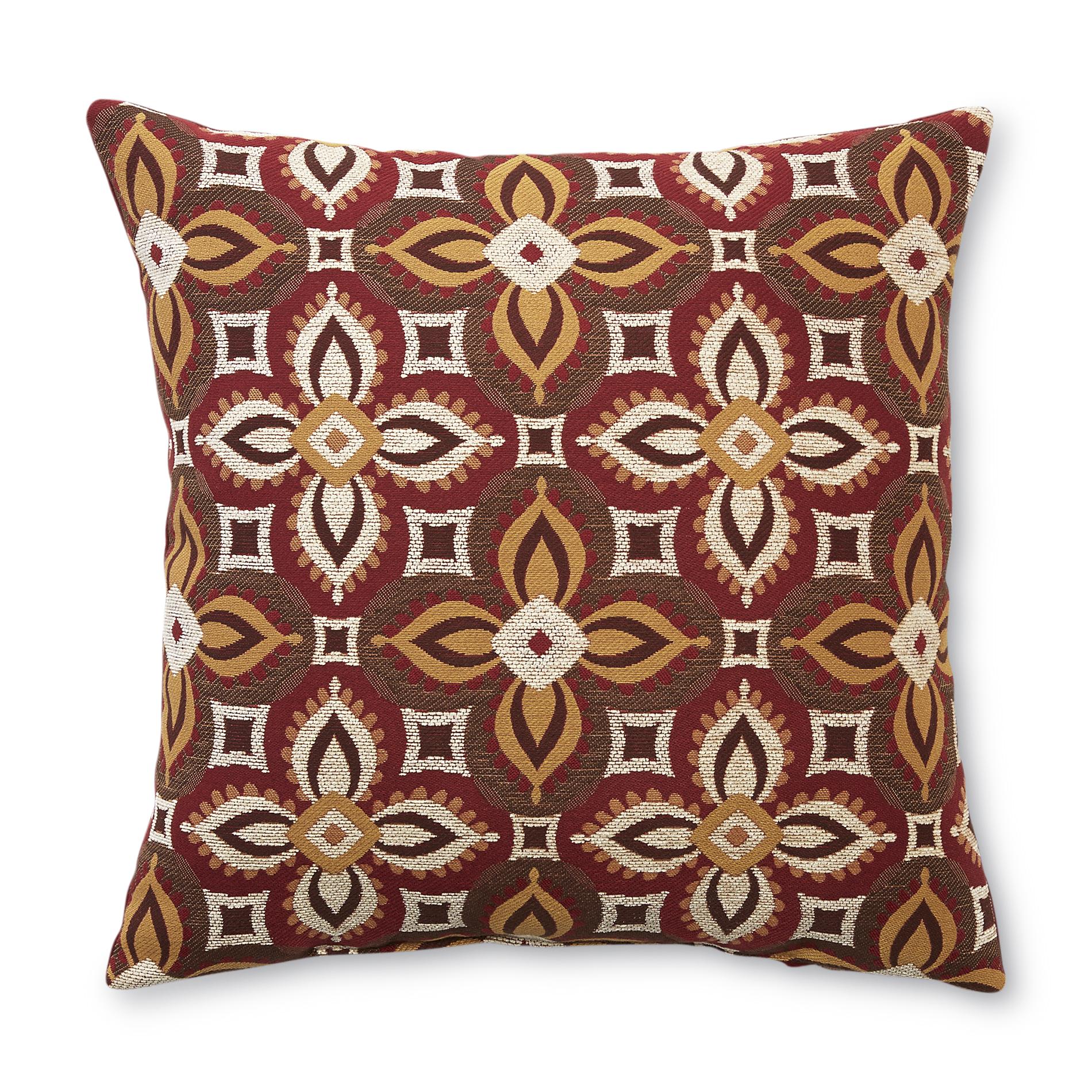 Essential Home Textured Decorative Pillow - Geometric Tile - Home - Bed & Bath - Bedding ...