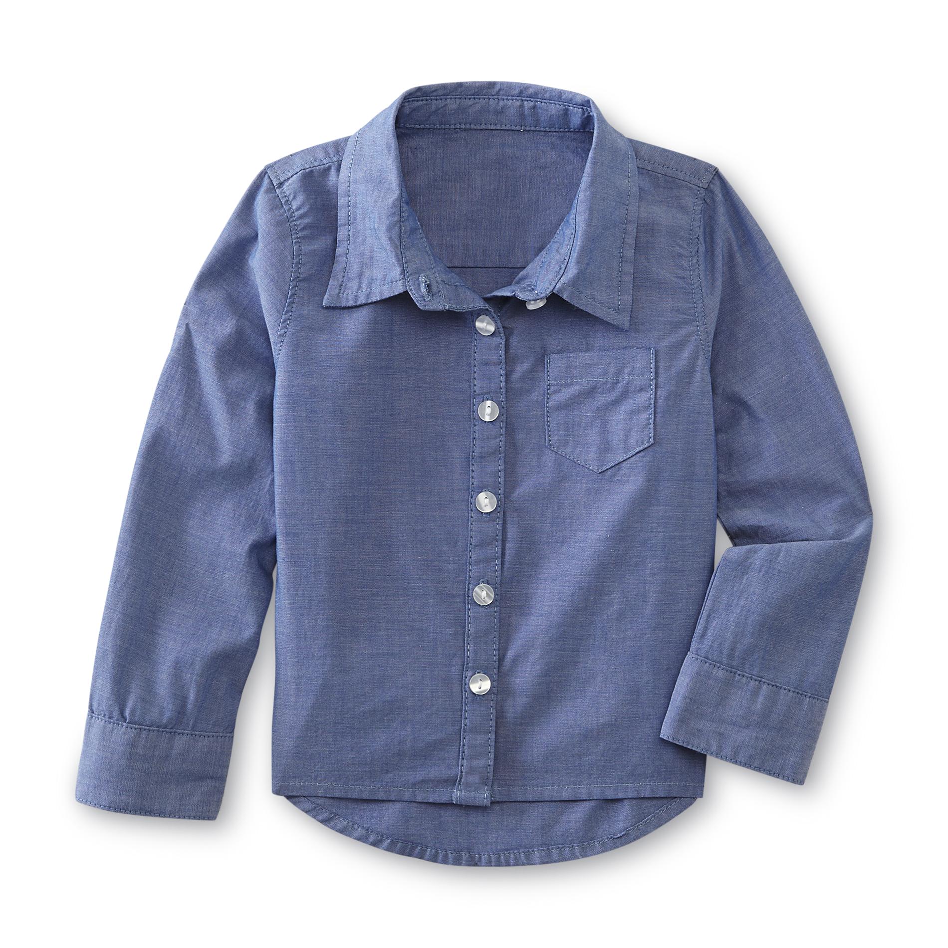 Toughskins Infant & Toddler Girl's Chambray ButtonDown Shirt