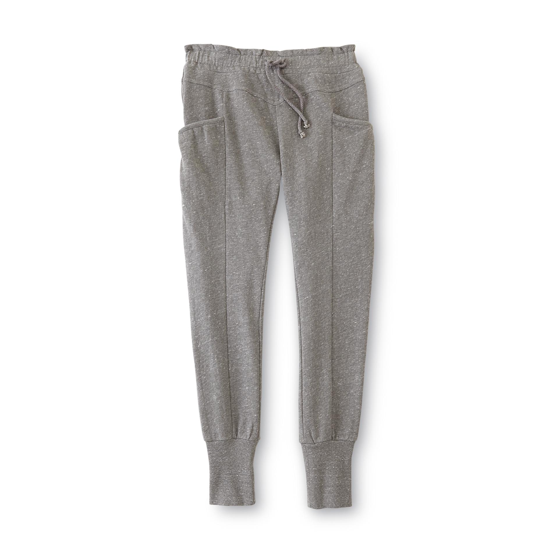 Girl's French Terry Knit Jogger Pants - Space-Dyed