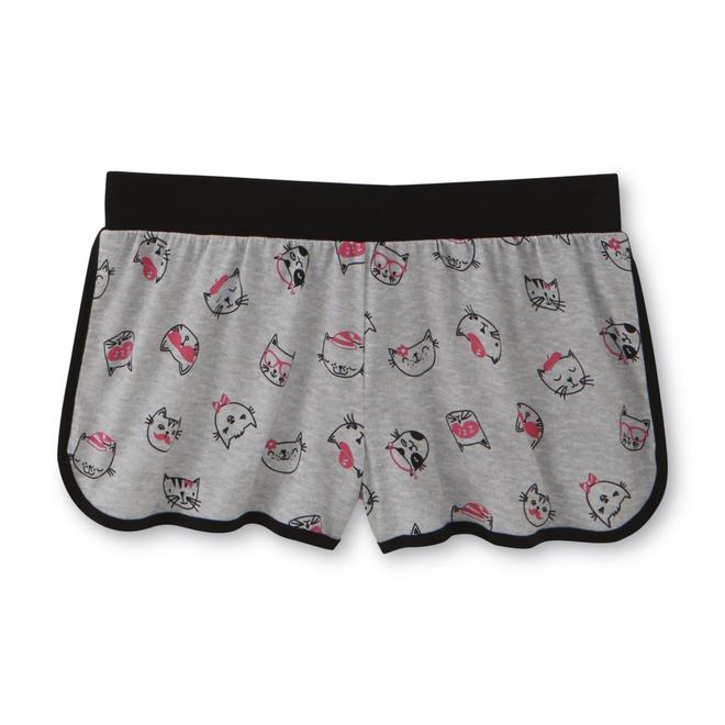 Joe Boxer Women's Plus Pajama Shirt Shorts & Socks Cats