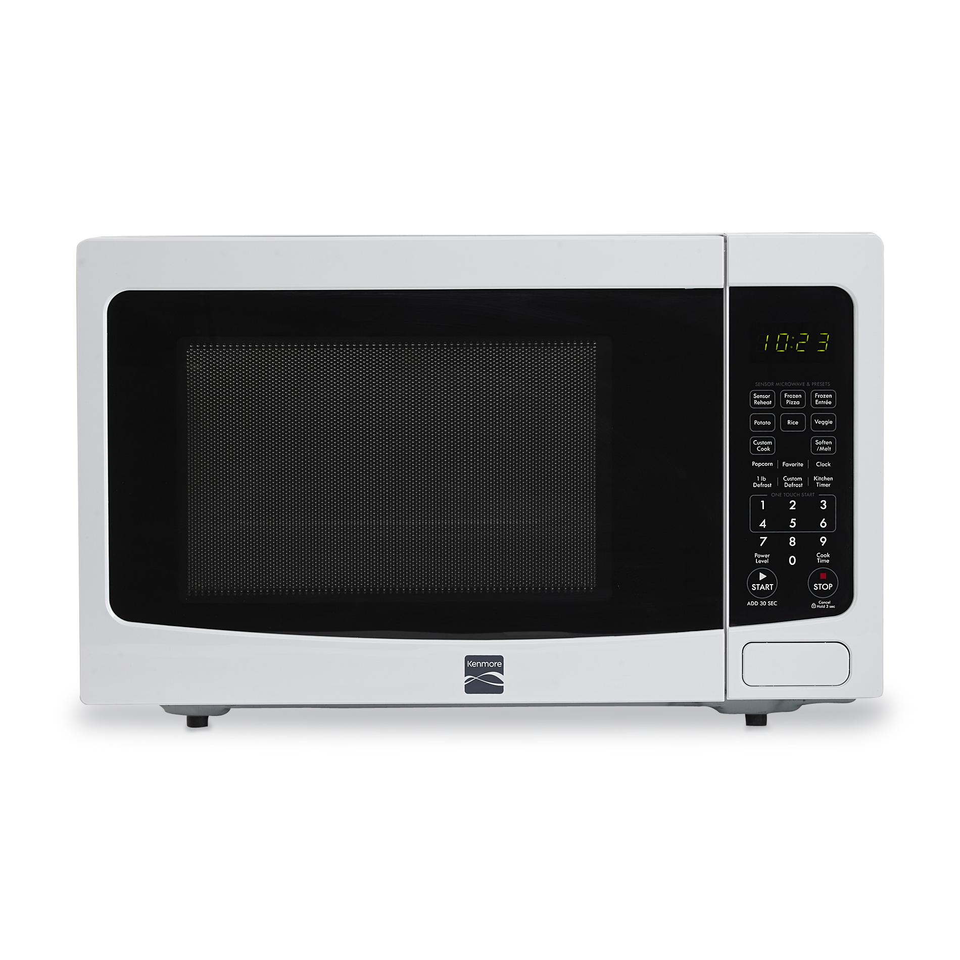 Kenmore - 72122 - 72122 1.2 Cubic Foot Countertop Microwave Oven White ...