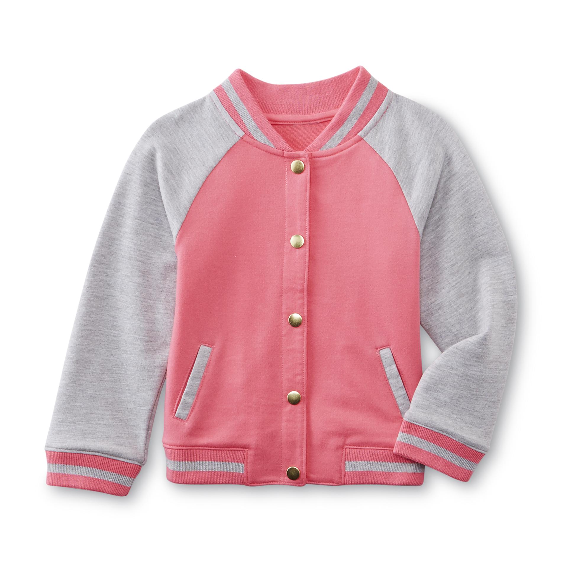Infant & Toddler Girl's Varsity Jacket - Colorblock