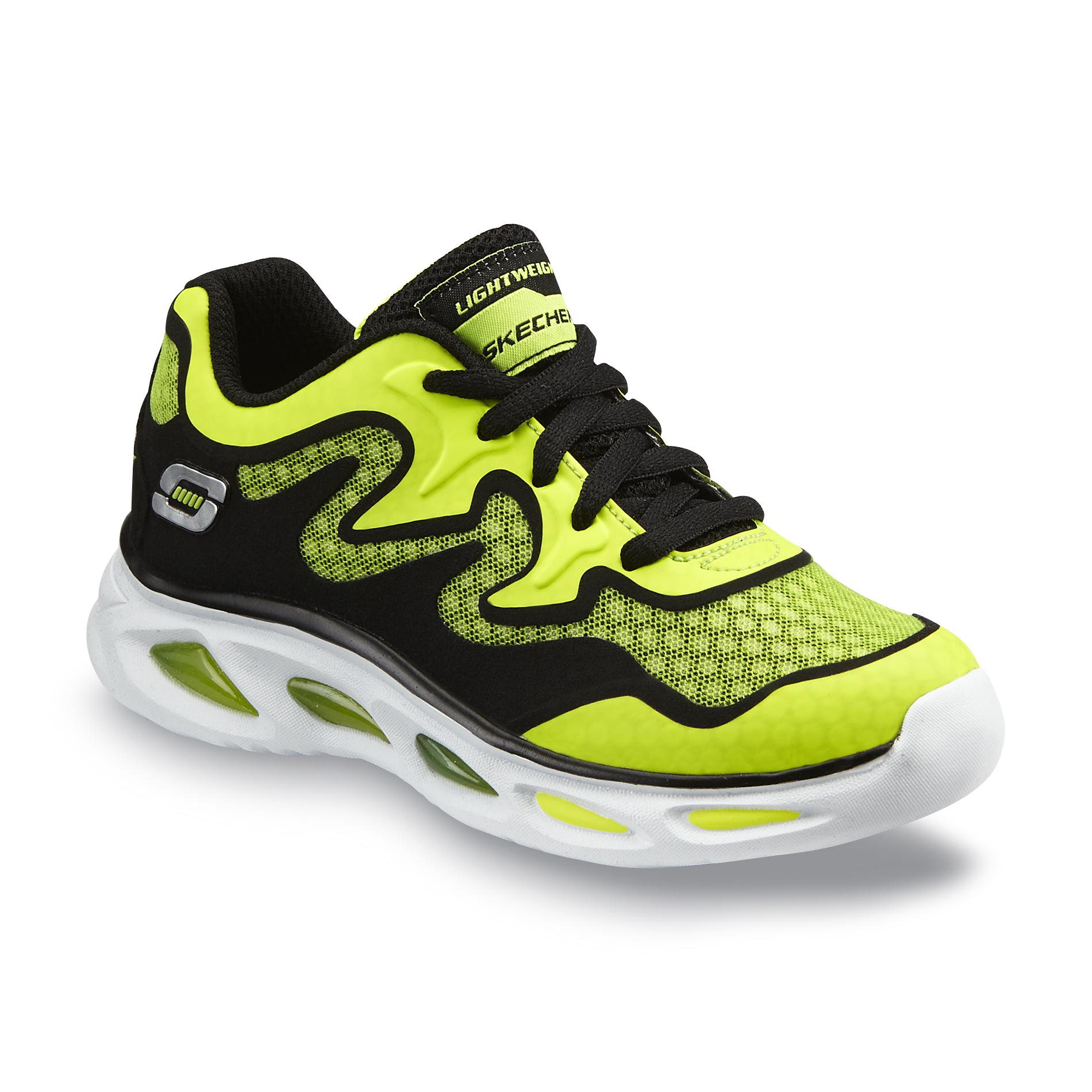 green and black skechers