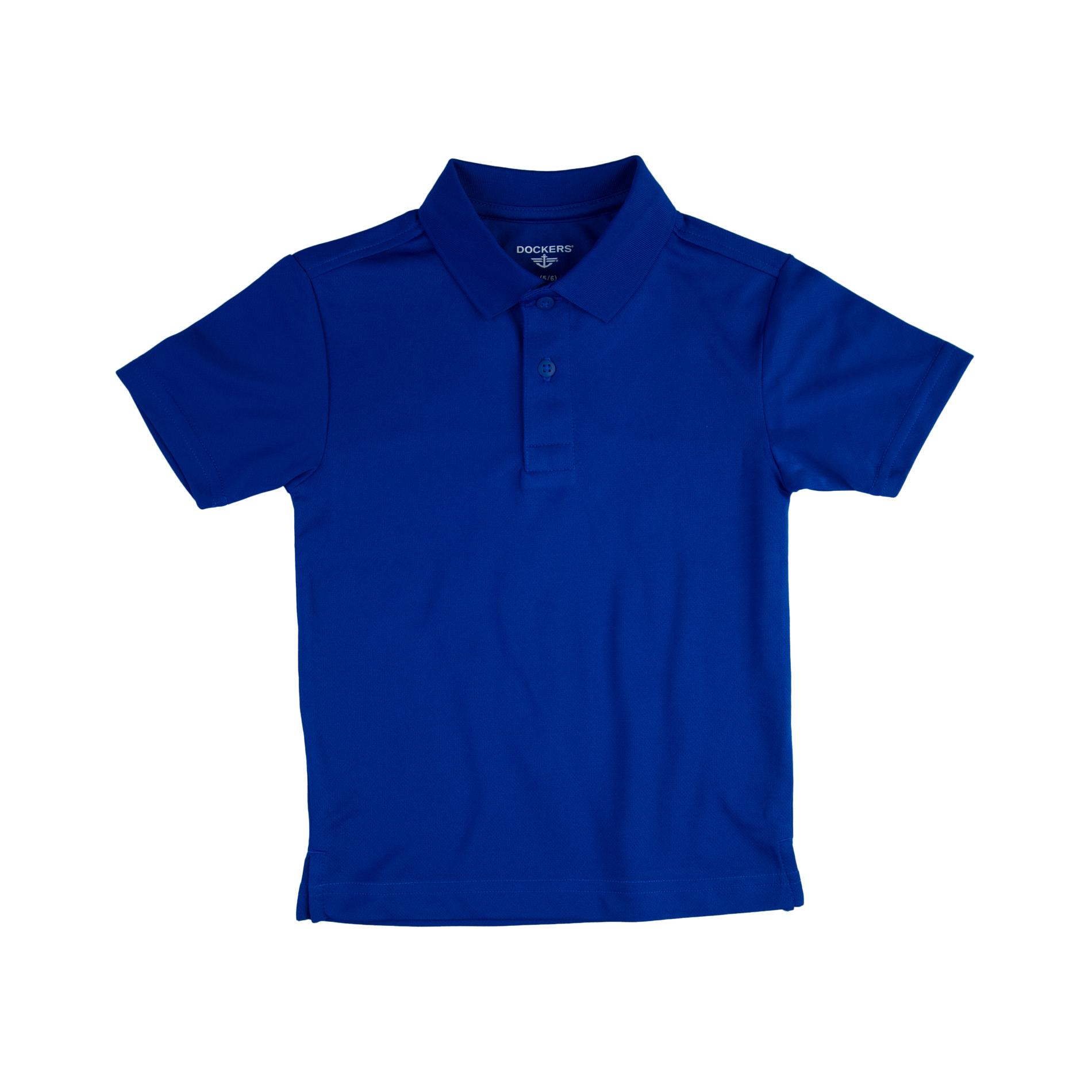 Dockers Boy's School Uniform Performance Polo Shirt