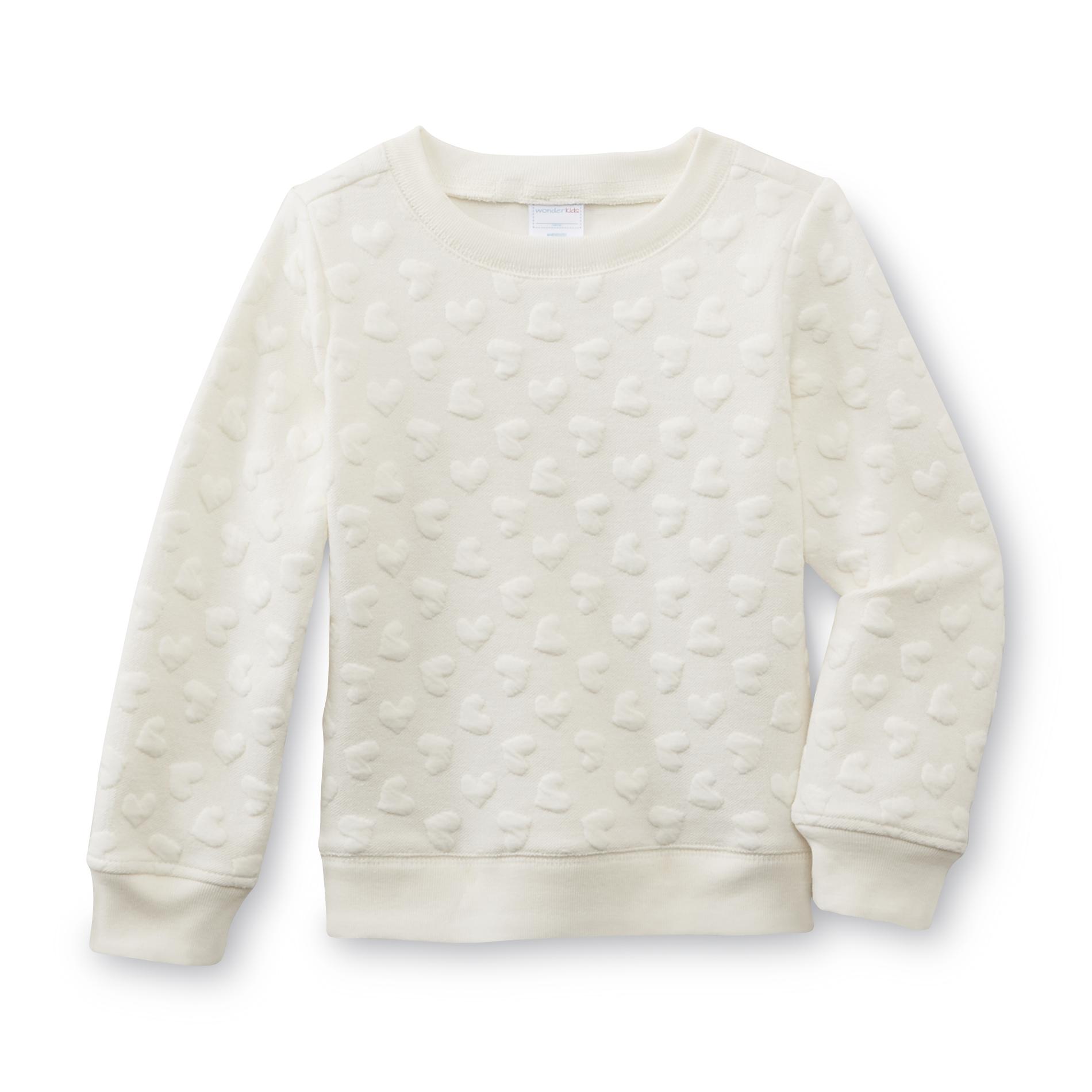 Infant & Toddler Girl's Textured Sweatshirt - Hearts