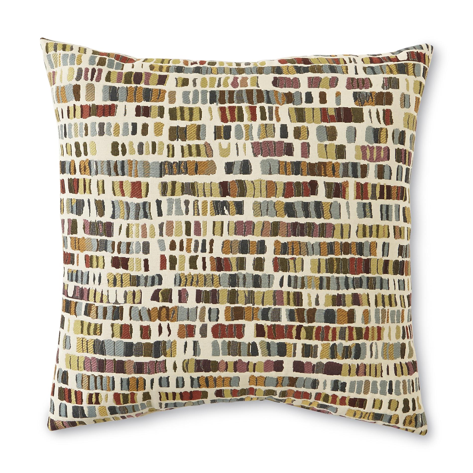 17" x 17" Decorative Throw Pillow - Multicolor Bedrock