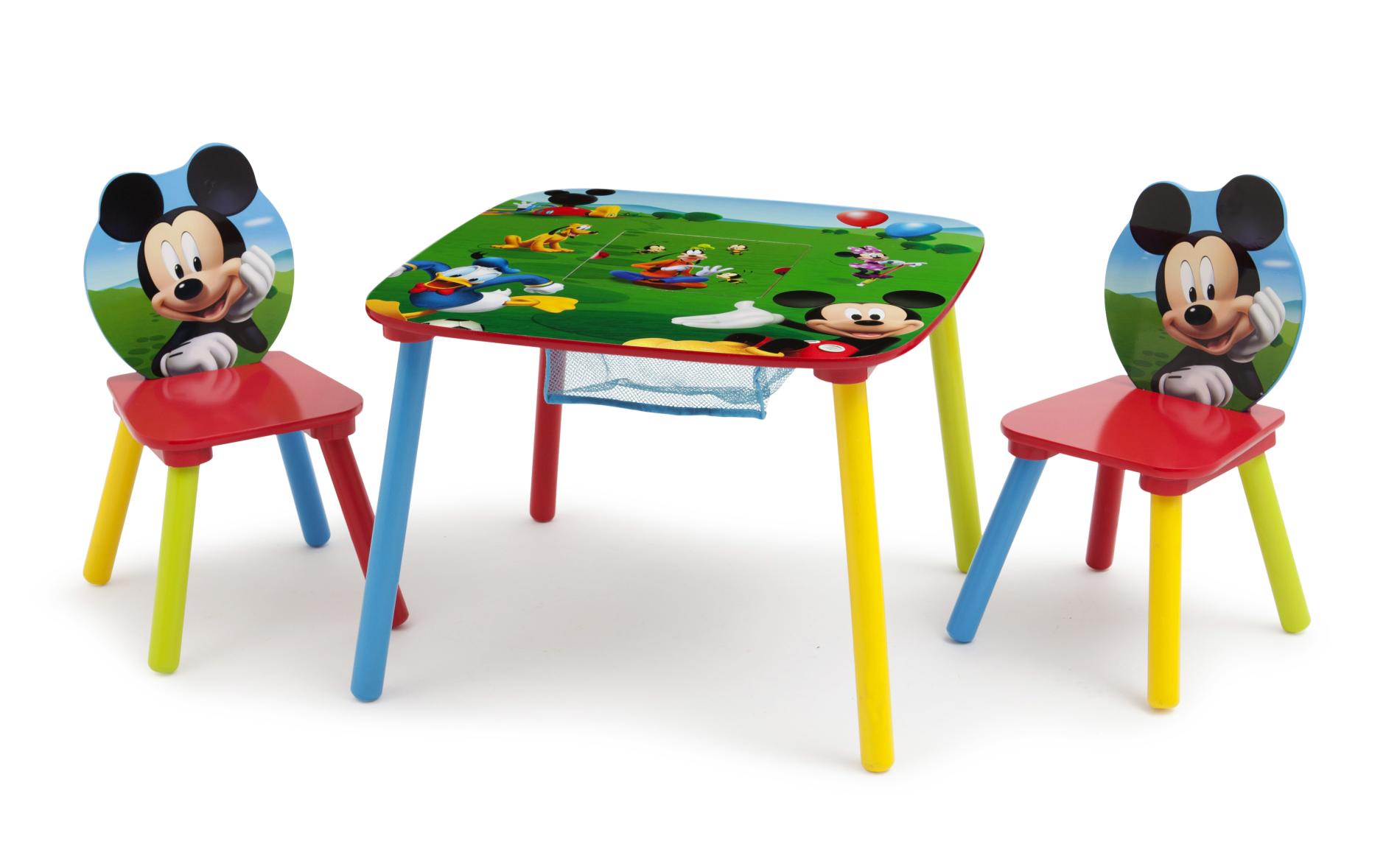 Disney Mickey Mouse Table & 2 Chairs - Baby - Toddler Furniture