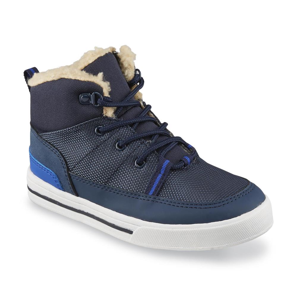 Toddler/Youth Boy's Jack Navy High-Top Shoe