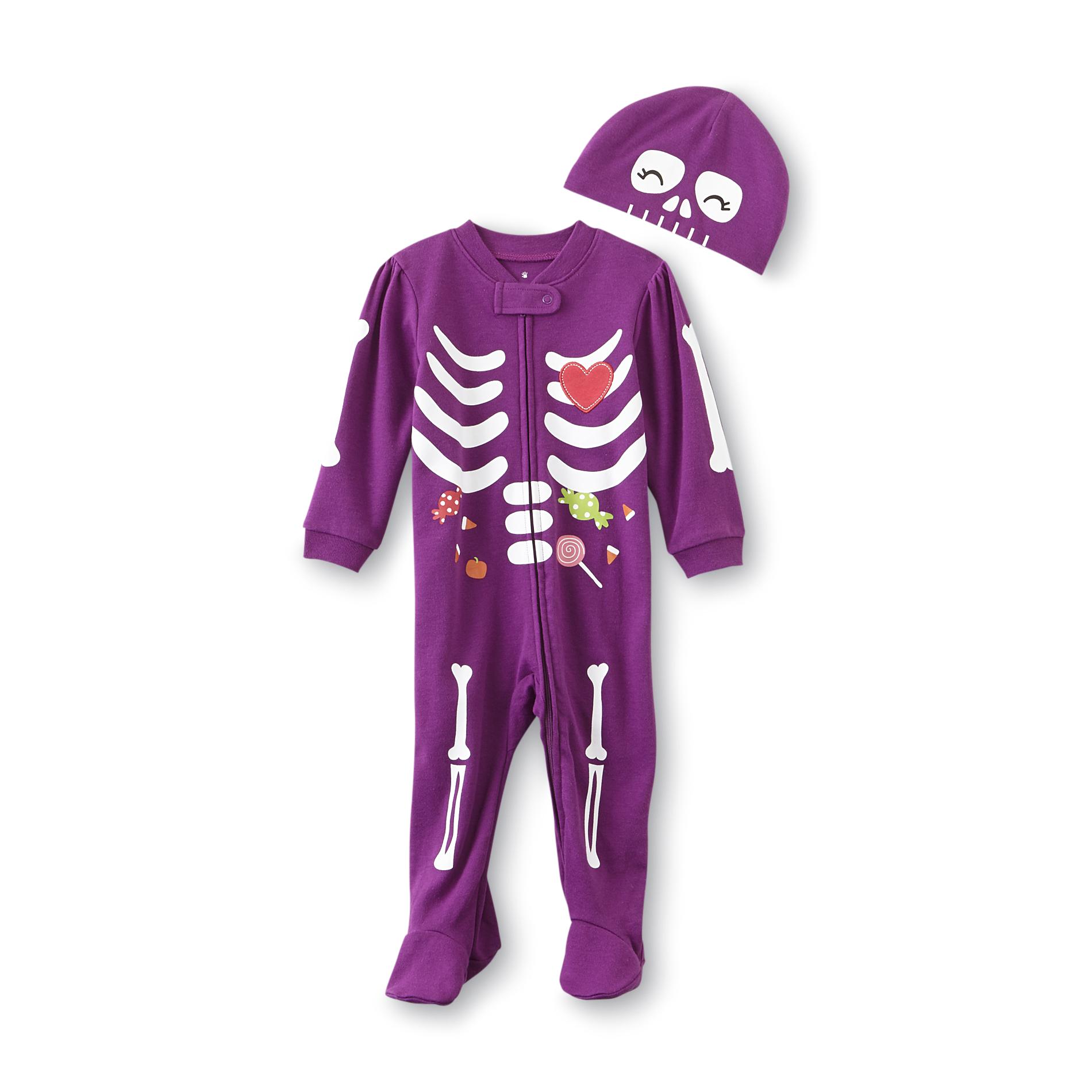 baby girl skeleton pajamas