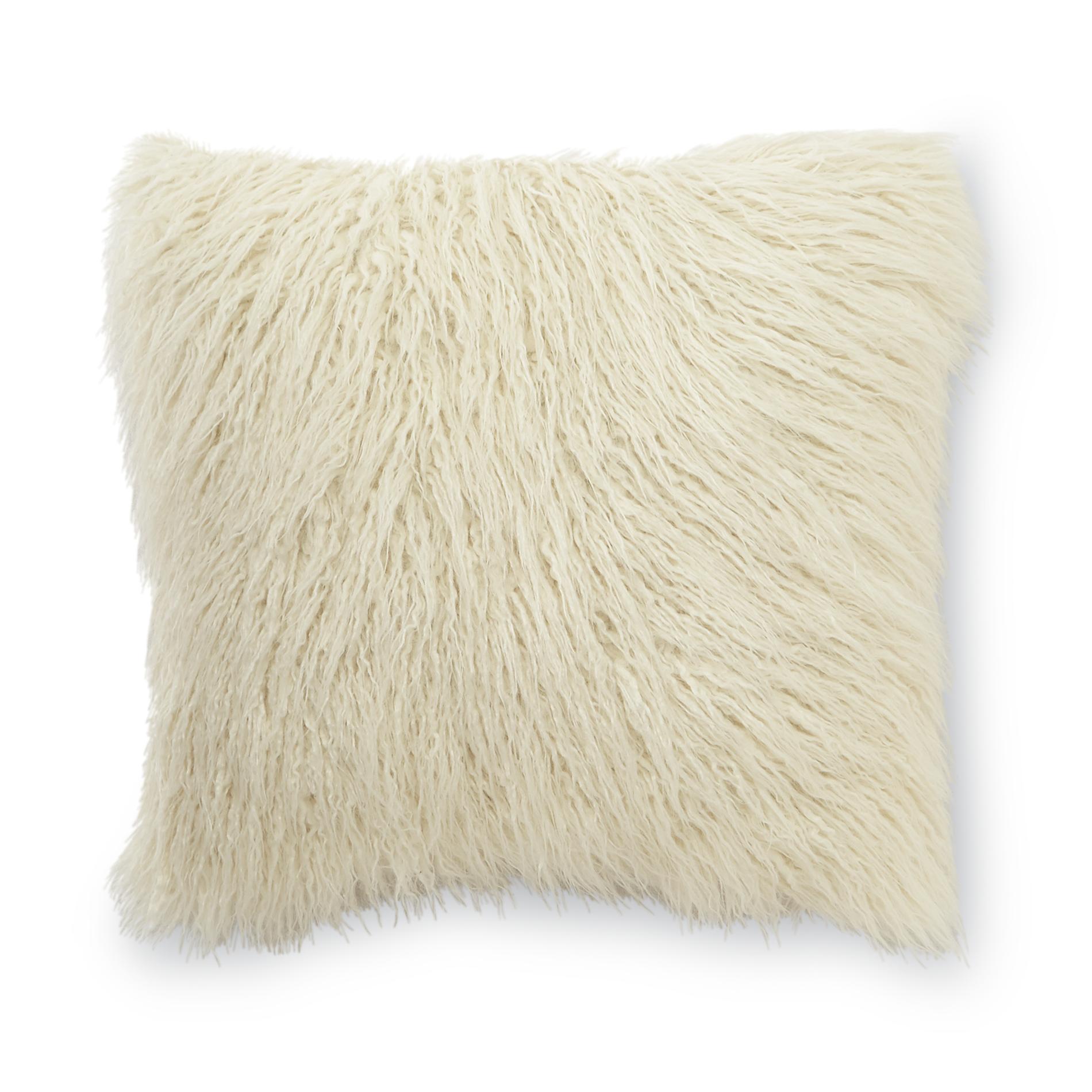 Essential Home Mongolian Faux Fur Square Decorative Pillow Free Shipping New eBay