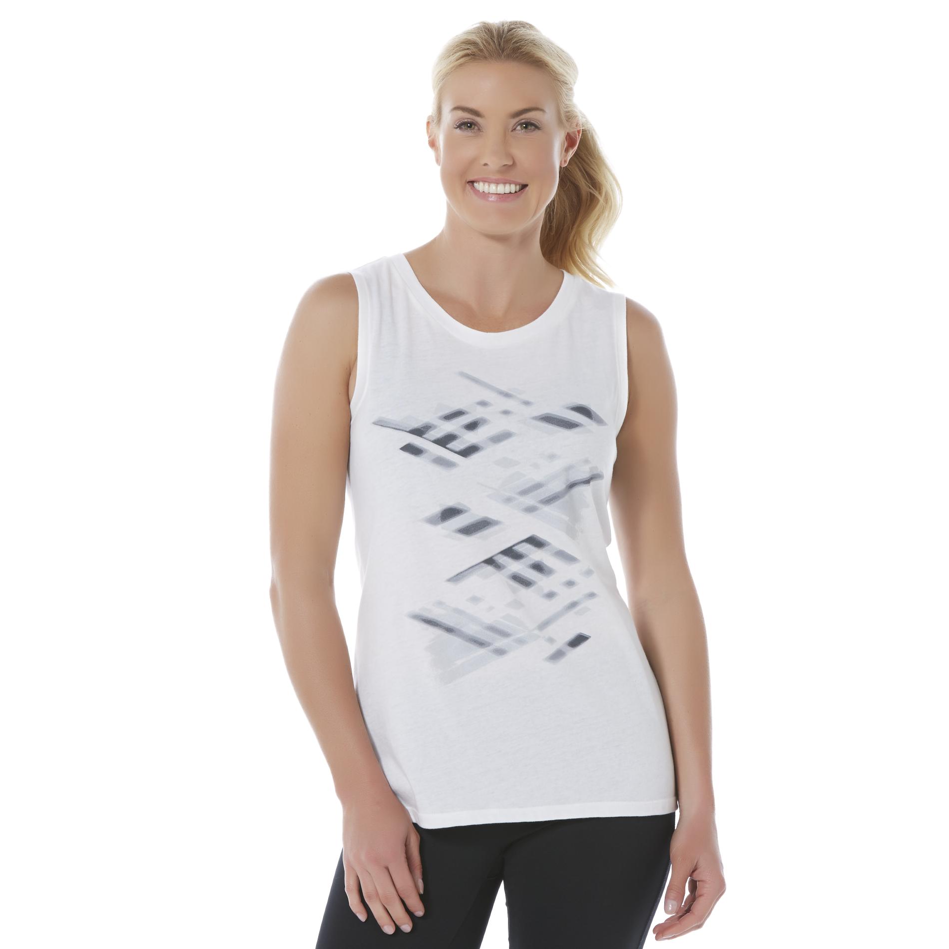Women's Graphic Athletic Tank Top - Abstract
