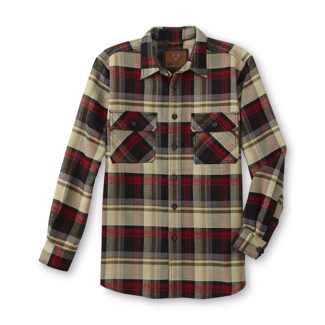 Outdoor Life Men's Big & Tall Flannel Work Shirt Plaid